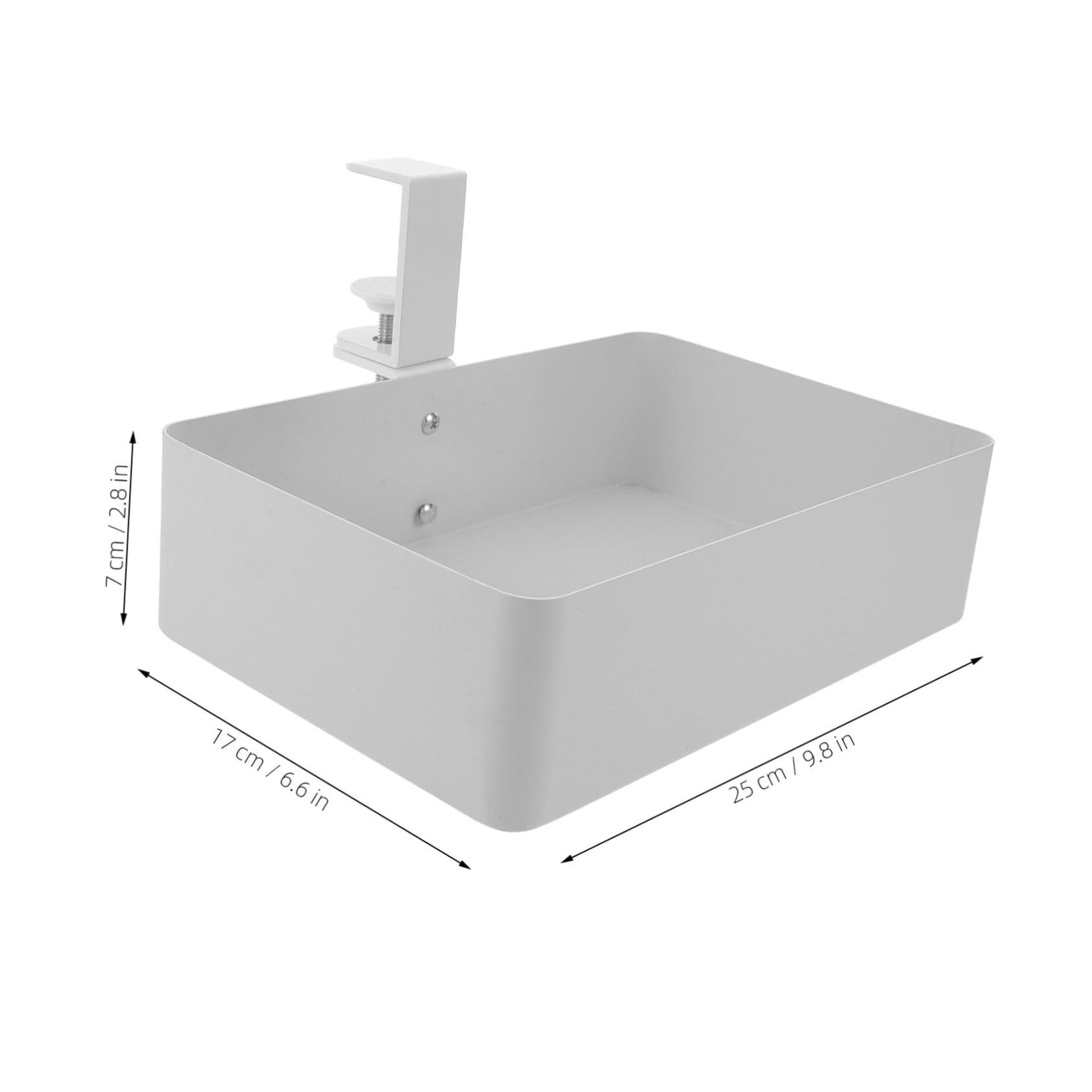 Cesto Portaoggetti in Metallo Sotto Ripiano Cestino per Conservazione Discreta in Cucina e Bagno Contenitore per Piccoli Spazi