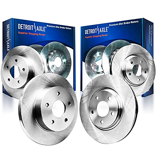 Detroit Axle - 4WD Front & Rear Disc Brake Rotors Replacement for 2000 - 2004 Ford F-150 - 5 Lugs Rear Disc Models - 4pc Set