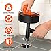 Drain Auger, 25FT Snake Drain Hair Removal Tool, Drill Powered and Manual Drain Cleaner Tool with Drill Adapter & Gloves, for Bathroom Sink, Shower Drain, Tub, Kitchen Sink, Household Plumbing