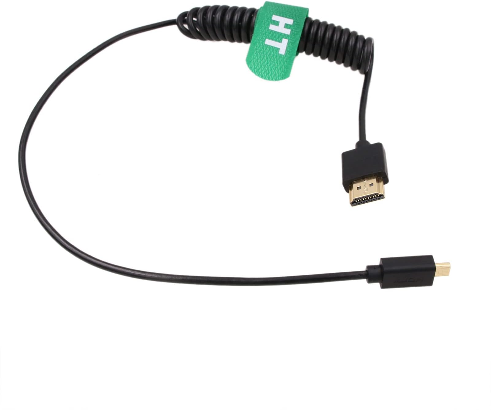 4K 60Hz 8K Micro HDMI HDMI 2.1 Coiled Cable for Sony A6400 A7R A7s Canon R5 R6 R7 GH4 S5 Z50 Camera ATOMOS Ninja V Portkeys Monitor Type A D