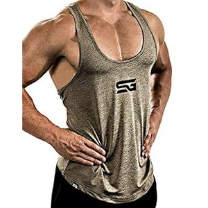 SATIRE GYM® – Fitness Stringer Tanktop Heren/Sneldrogende & functionele sportkleding voor heren – Geschikt als bodybuilding stringer, trainingstanktop & herentanktop voor in de zomer