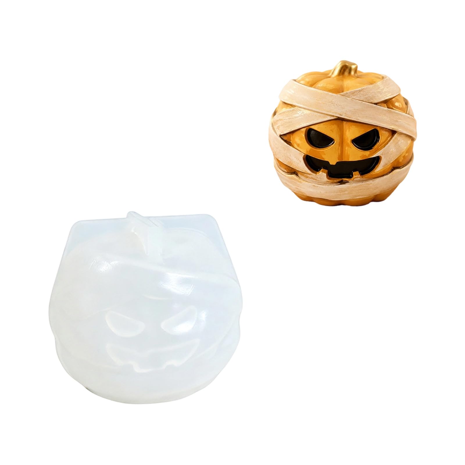 Tsophreniq Silicone Mold for Halloween Party Decor, Wax Resin Plaster and Soap Casting for Seasonal Displays Halloween Silicone Mold Resin Plaster Soap Casting Seasonal Decor Ornament