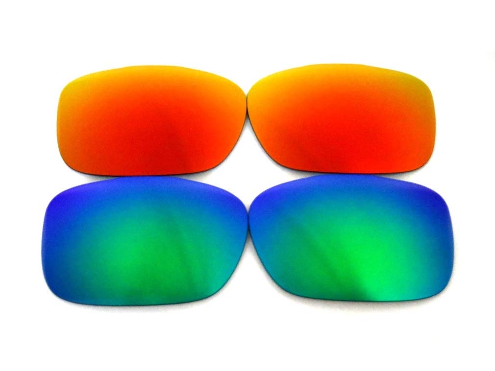 Galaxy Replacement Lenses For Oakley Twoface Green&Red Polarized 100% UVAB 2 Pairs