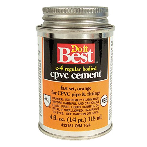 Do it Best 4 Oz. Pegamento CPVC Naranja 1 Unidad
