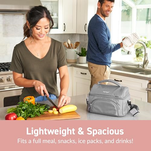 image for Bentgo Deluxe Lunch Bag - Durable and Insulated Lunch Tote with Zipper