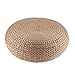 KJGHJ Coussin de siège Rond tricoté futon en Paille.Tabouret tricoté de Pouf 40cm (15.75")