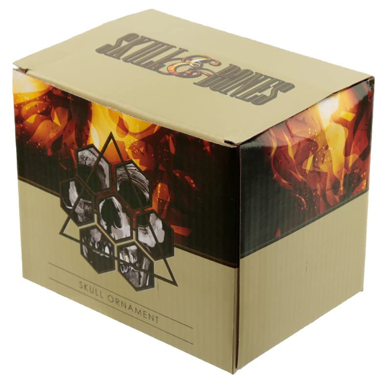 SK316 Rainbow Marble Effect Skull Ornament Statue Figurine (11cm) (Resin) – Octave Gothic