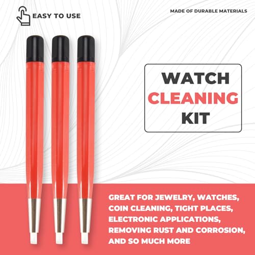Kopinma Fiberglas Kratzpinsel Stift, 3 StüCke, Schmuck, Uhren, MüNzreinigung, Elektronische Anwendungen, Entfernen Von Rost und Korrosion