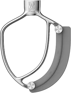 Flex Edge Beater Pro FEB5HD for KitchenAid 5QT Bowl-Lift Stand Mixers - Stainless Steel Flat Beater with Replaceable Silicone Edges.