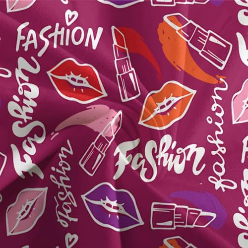 Funda nórdica de labios para dormitorio juvenil moderno textil transpirable de microfibra 8