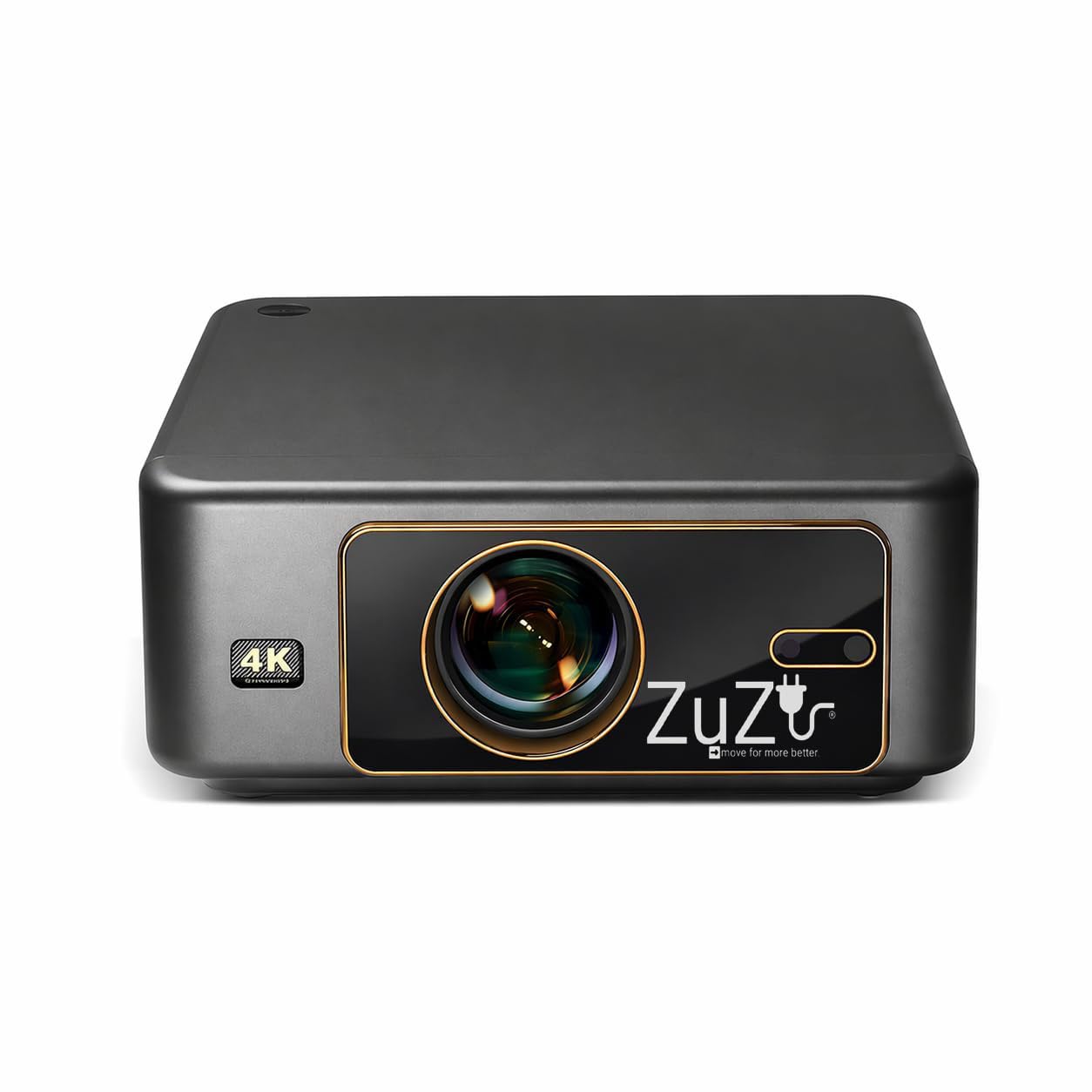 Zuzu May 2026 Updated Native 4K Projector|40000 Lumens High Brightness|WiFi & Miracast | Auto Focus & Auto Keystone (40000 lm/Speaker/Wireless/Remote Controller) Portable Projector-picture-11