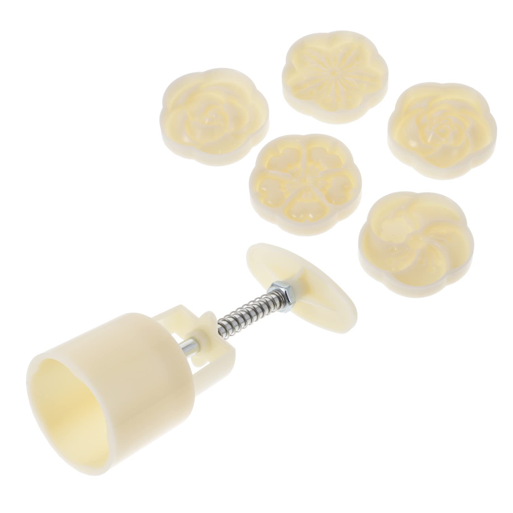 MUCKLILY 1Set Hand Pressed Molds DIY Baking Tools for Home Bakery Easy to Store for Cookies Desserts