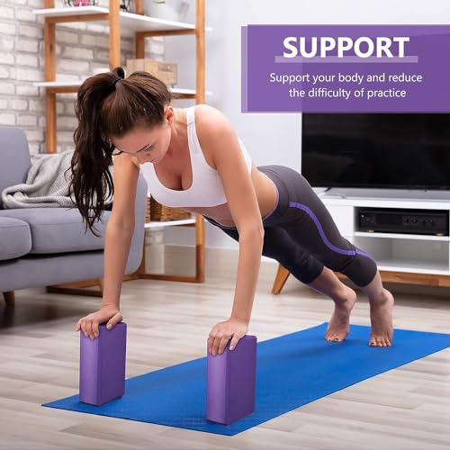 Image of YOGA BLOCK Set Of 2, Yoga Brick, Gym Accessories (Muiti Colour)