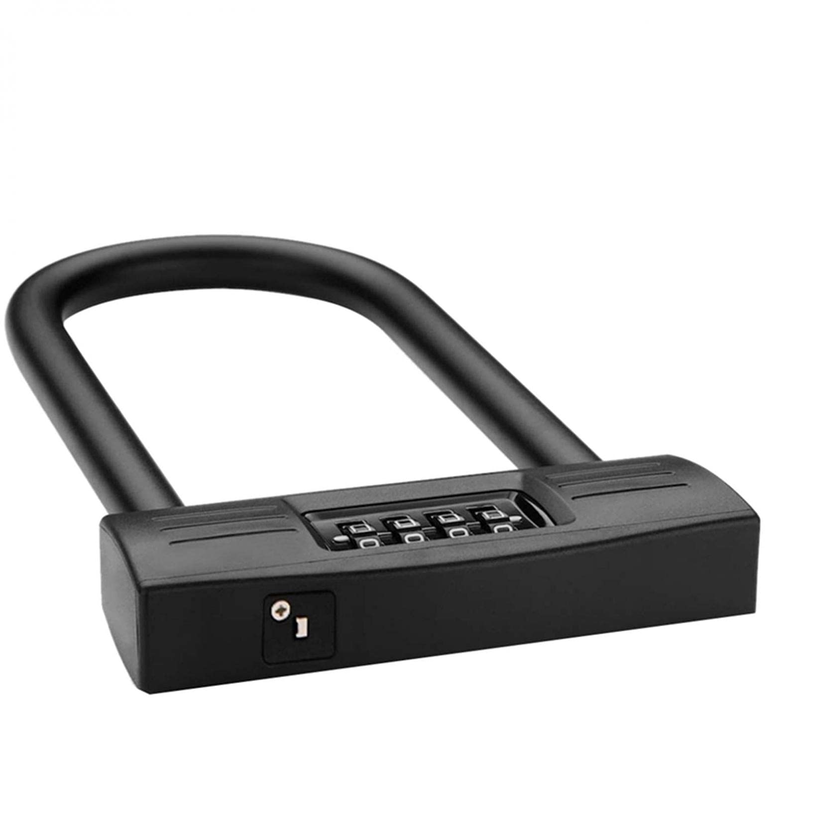 Lucchetto a U per biciclette, lucchetto a combinazione per motocicli Lucchetto a combinazione per lucchetto a U antifurto Scooter per bici resistente per lucchetto a U antifurto, nero (nero)
