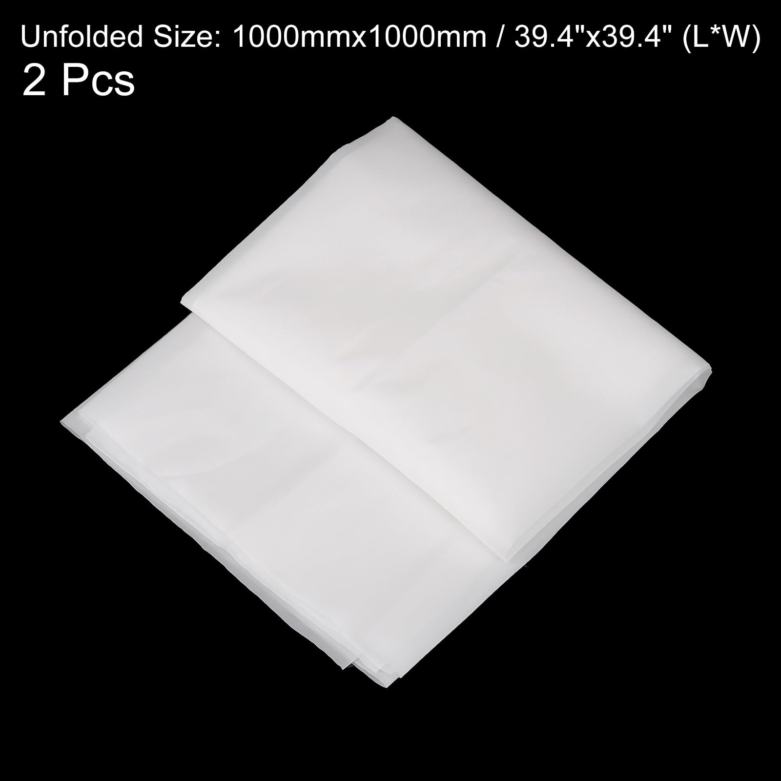 QUARKZMAN 2pz 50 Micron Tessuto Filtrante in Fogli Rete Intrecciata con Filtro a Rete in Nylon Vernice per Pittura Produzione Birra Fatta Casa (39"x39")