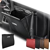 KINKA ベンツ向け 車用ゴミ箱 Benz用 ゴミ箱 AMG E/S/V/Aクラス GLC Class対応 マグネット 車用収納ケース 後部座席 フック付き ゴミ入れ 5kg 車 カー用品 収納 車用 ゴミ箱 小物入れ 便利グッズ PUレザー 大容量 マグネット 防水 多機能(ブラック)