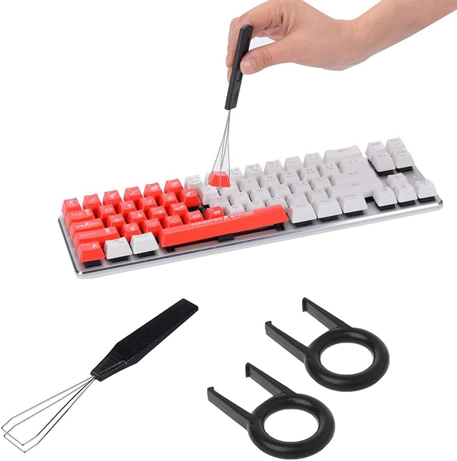 Keycap Puller Kit, Stainless Steel Keycap Removal Tool, Plastic
