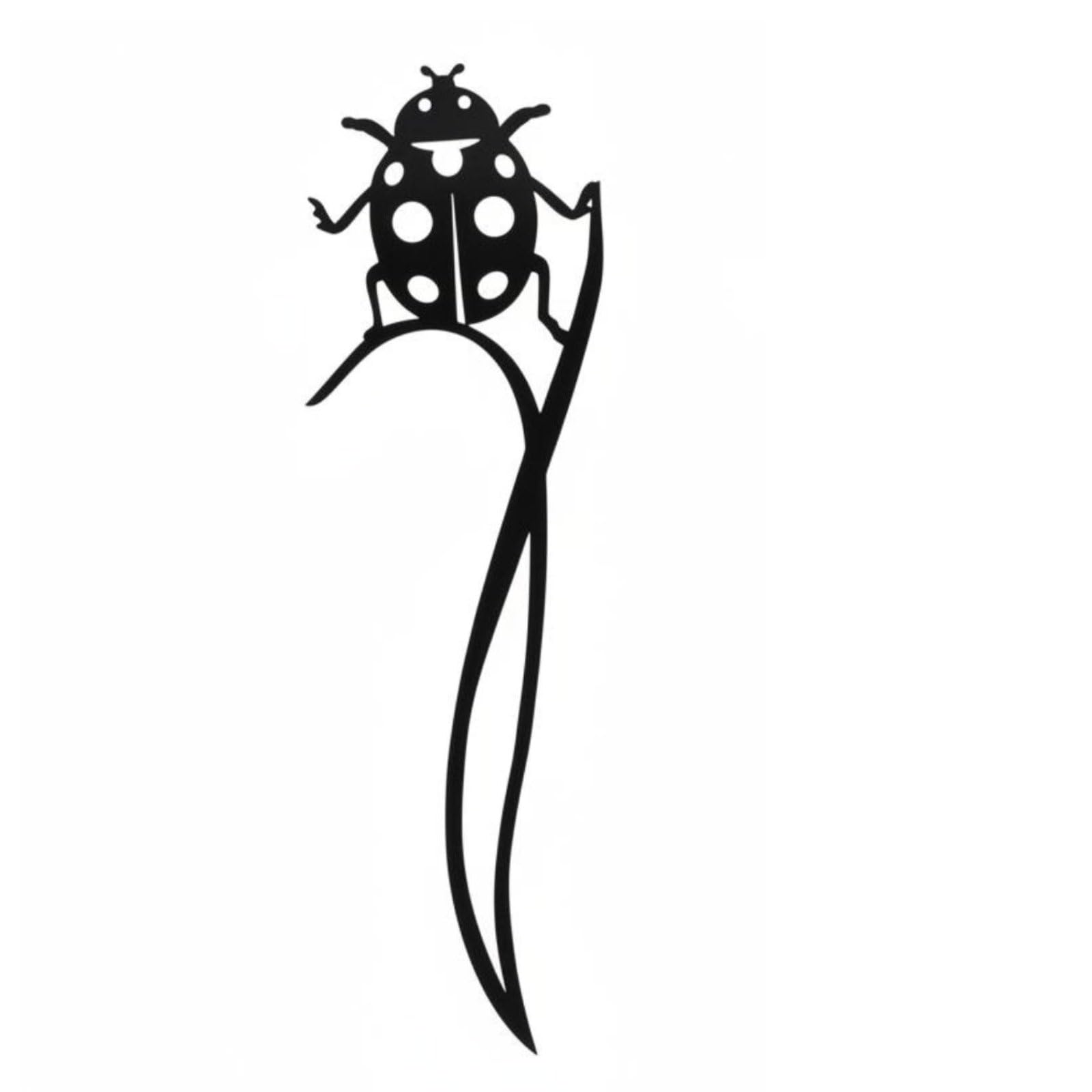 Artistic Cutout Design Ladybug Garden Stake Gift Idea Hollow Ladybug Yard Art Outdoor Display Garden Stake Vibrant Colors for Flower Bed, B | Home & Garden | Yard Garden & Outdoor Living-image-14