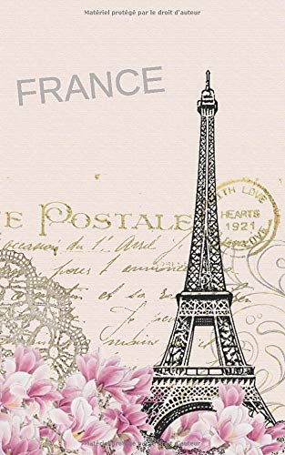 FRANCE: JOURNAL DE VOYAGE | ÉDITION DE POCHE. CARNET D'HÔTELS, VOLS, LISTE DE BAGAGES, VÉHICULE DE LOCATION ET LIEUX À VISITER | ENREGISTREZ VOS MEILLEURS MOMENTS.