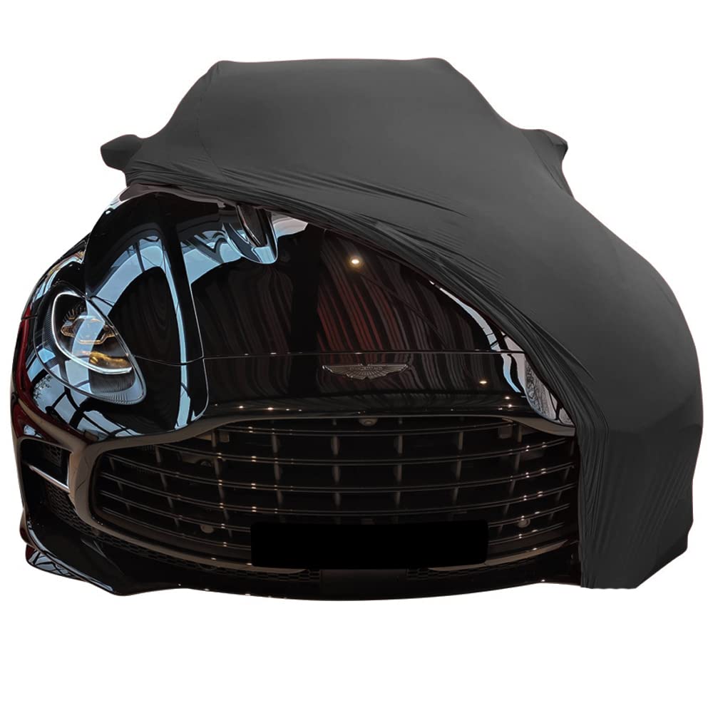 INDOOR CAR COVER FITS ASTON MARTIN DBX BLACK WITH MIRROR POCKETS GARAGECOVER BESPOKE TAILOR MADE COVER SUPER SOFT STRETCH