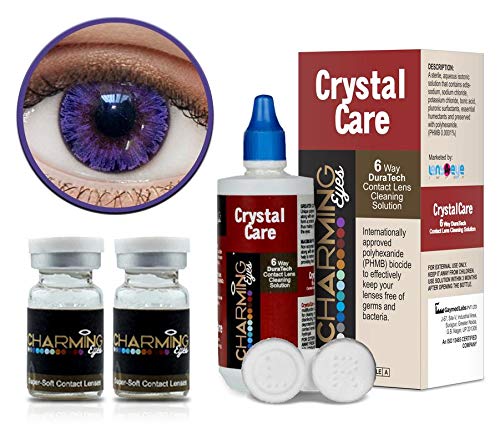 Charming Eyes 2Tone Yearly Zero Power Color Lenses (Violet-0.00)