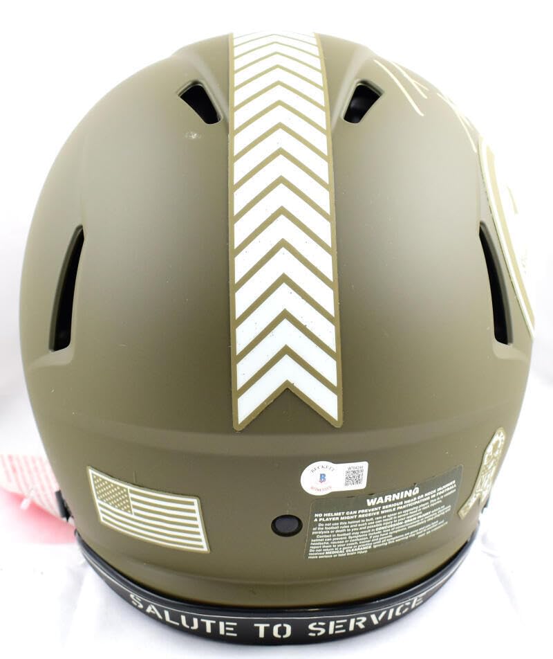 TJ Watt Signed Steelers F/S STS Speed Authentic Helmet-Beckett W