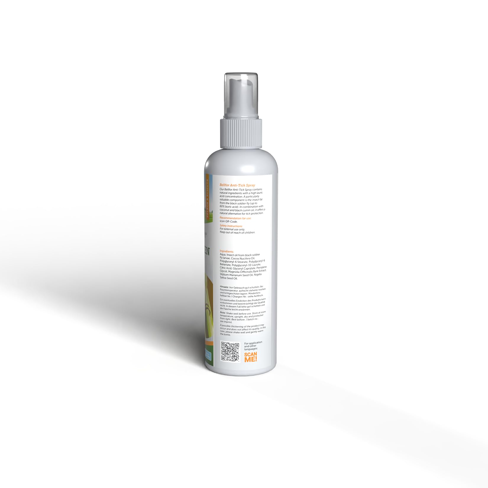 Bellfor Anti-Tiques Spray Chien – 250 ML. Protection Naturelle Contre Les tiques pour Chiens à Base d'huile de Coco. Répulsif Efficace offrant Une Protection Longue durée Contre Les tiques.