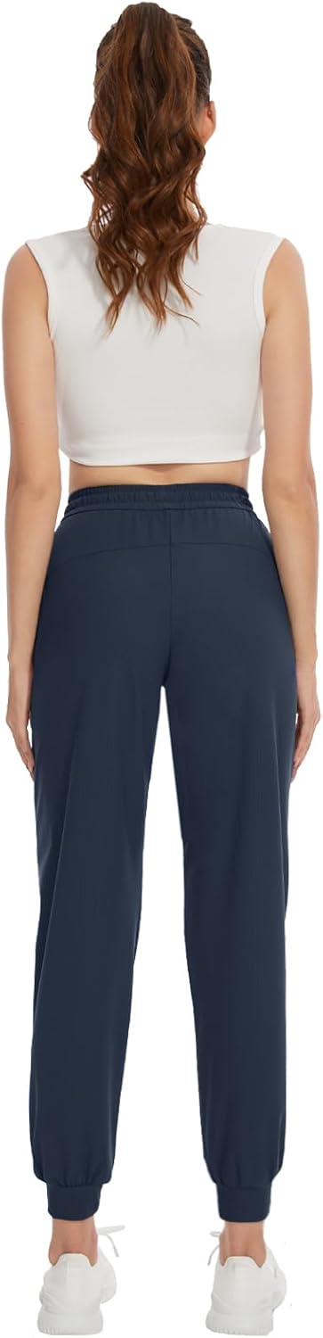 SEVEGO Women's 30"/32"/34"/36" Tall Inseam Joggers Lightweight Sweatpants Zipper Pockets Athletic Workout Lounge Pants - Image 9