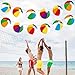 4pcs Beach Ball Banners Summer Beach Birthday Party Decorations Pool Theme Banner Decorations for Pool Party Summer Theme Baby Shower Supplies