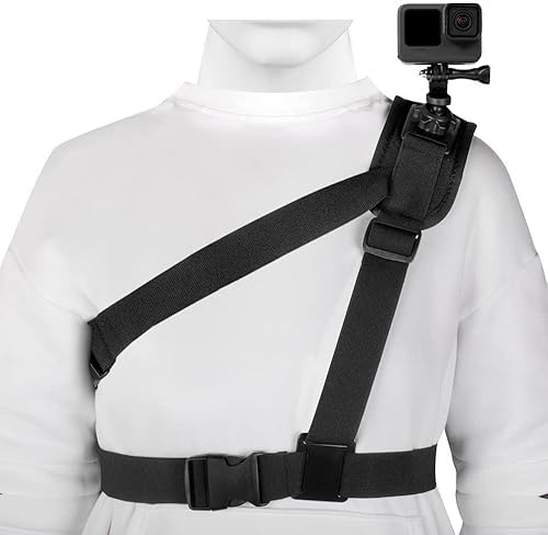 Taisioner Shoulder Strap Body Mount Clamp for GoPro AKASO DJI OSMO or Other Action Camera Video Record Accessories (2022 Improve Version)