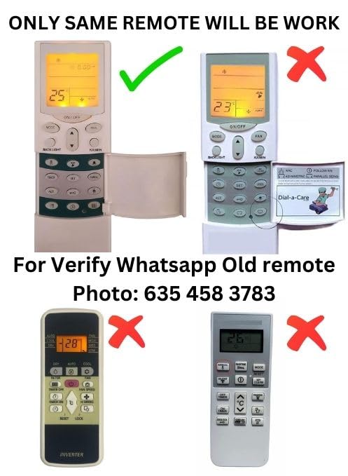 Image of 68A AC Remote with Backlight & Timer (Exactly Same to Same Function to Function Remote Will Only Work) Compatible for HITACHI AC Remote