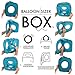 Balloon Sizer Box - Measurement Tool for Decorations, Arches, Columns & Centerpieces - 13 Hole Box