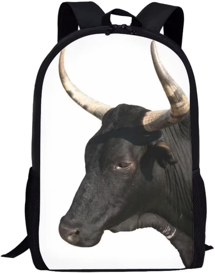 Travel Backpack Ankole Cattle, Animal, Travel 17in Lightweight Casual Daypack for Business Men Women