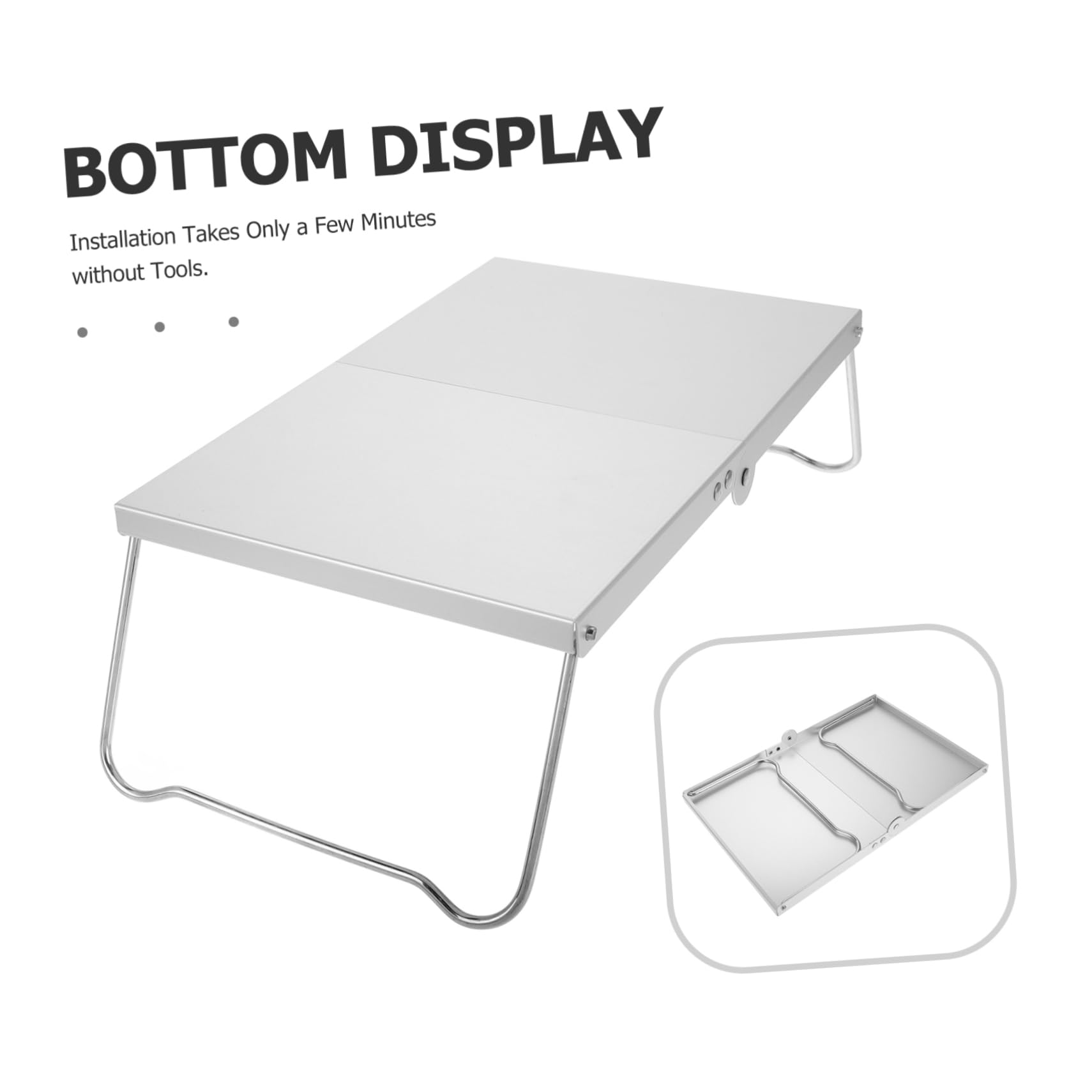 Toyvian Tavolo Mini per Attività Outdoor per Picnic e Barbecue Facile Trasportare e Riporre Tavolo Portatile per Spiaggia