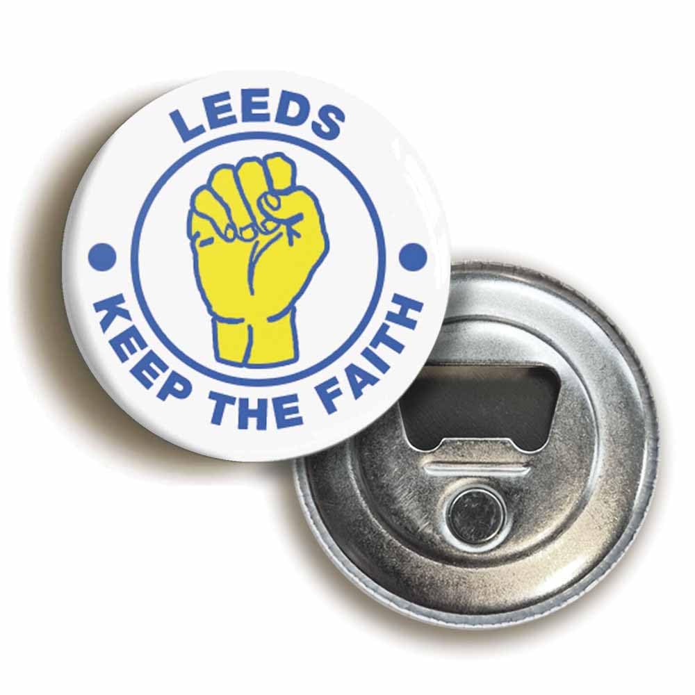 Leeds Keep The Faith Northern Soul Bottle Opener Fridge Magnet (Circular 2.3inch / 59mm Diameter)