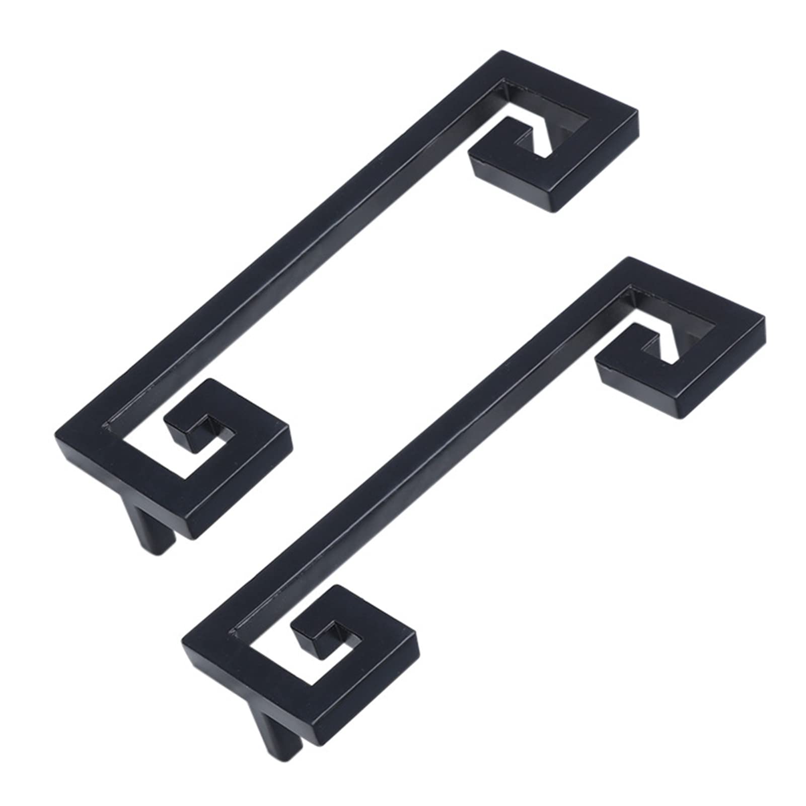 Niusabou Black Bow Pulls Door Handles, Kitchen Cabinet Handles Drawer Knobs 2 Pack Zinc Hole Distance 96/128Mm(,Hole Distance 96Mm)