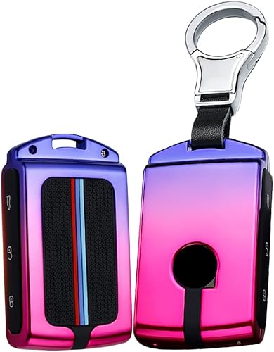 Miniatura 10 de SANRILY Cubierta luminosa de protección completa para llavero Volvo XC60 XC90 S90 V90 2019 2020 2021 sin llave con 4 botones, funda para llave