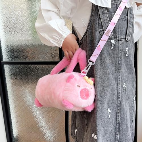 Kawaii Plush Crossbody Bag Cute Small Casual Shoulder Bag Purse Travel Daypacks3