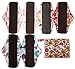 7pcs Set 1pc Mini Wet Bag +6pcs 10 Inch Regular Charcoal Bamboo Mama Cloth/ Menstrual Pads/ Reusable Sanitary Pads (Pink)