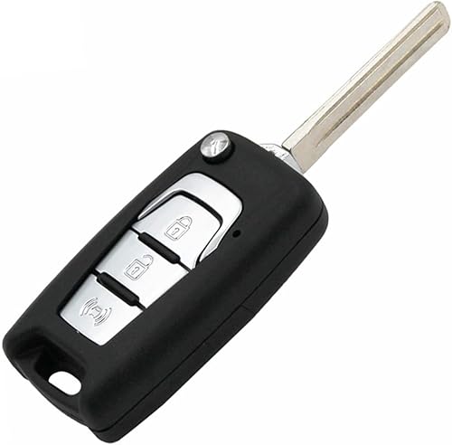 LadyCent 3 botones plegable llave de coche Shell caso, para SsangYong Korando Actyon C200 2016/2017