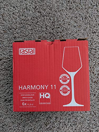 Harmony Wine Glasses By Rastal, 4 Ounce, Set Of 6 (Spirits/Sherry) #TOP4