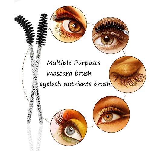 Uooker 100 PCS Pennelli per Ciglia con Contenitore...