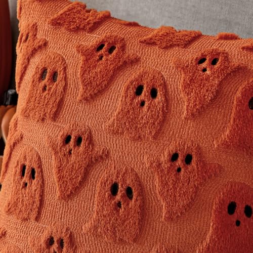 Brunt Orange Halloween Pillow Covers - image 6