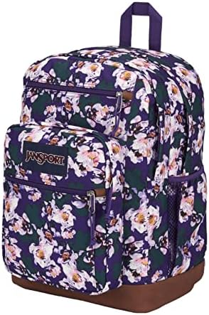 JanSport Cool Backpack, with 15-inch Laptop Sleeve - Large Computer Bag Rucksack with 2 Compartments, Ergonomic Straps, Purple Petals