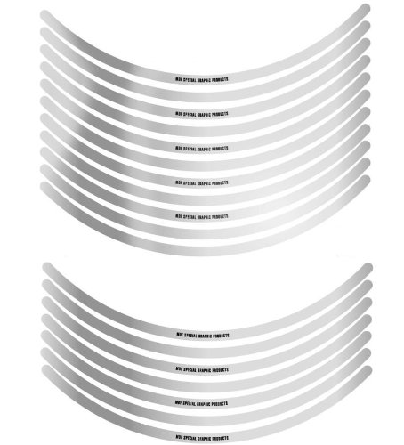 エムディーエフ リムストライプ ミラータイプ ミラーシルバー 10mm幅 17インチ RIM-10M-SV-17