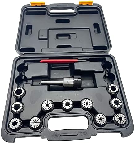 TECHTONGDA CNC Milling Machine Chuck MT2 Shank ER32 With 11 PC Collets Set Perforated Drill Chuck