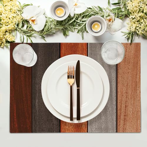 Giwawa-Rustic-Wood-Placemats-Set-of-4-Fall-Thanksgiving-Orange-Wooden-Board-Linen-Place-Mat-12×18-Inch-Farmhouse-Country-Style-Washable-Non-Slip-Table-Mats-for-Kitchen-Dining-Cabin-Decor Giwawa Rustic Wood Placemats Set of 4 Fall Thanksgiving Orange Wooden Board Linen Place Mat 12×18 Inch Farmhouse Country Style Washable Non Slip Table Mats for Kitchen Dining Cabin Decor