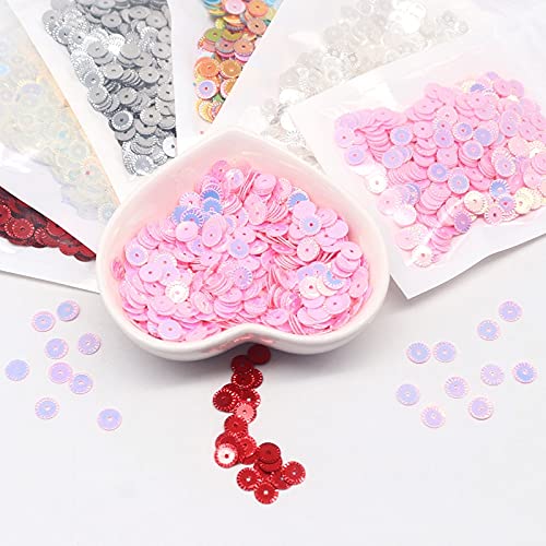 LIUXIN Lentejuelas de Flores Lentejuelas Sueltas de 6 mm para Manualidades Pailettes Costura Artesanal Paillette Lentejuelas 20g