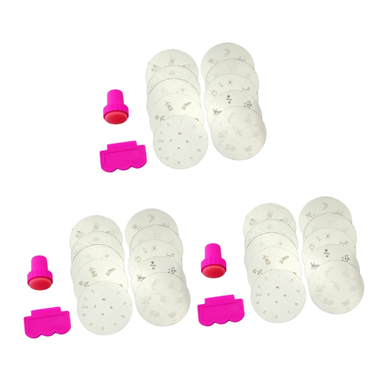 Beavorty 30 Piezas stamping para uñas alicate cortauñas manicure utensilios para uñas nail stamper nail clippers estampador de uñas placa de sello de uñas estampado de uñas manicura colocar