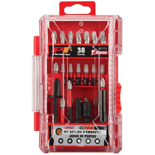 Embouts à percussion anti-casse Performance Tool W7775 vissage sans riper noir